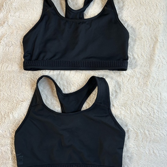 Nike Black Sports Bra Duo with Gold and Silver Accents - Picture 6 of 8